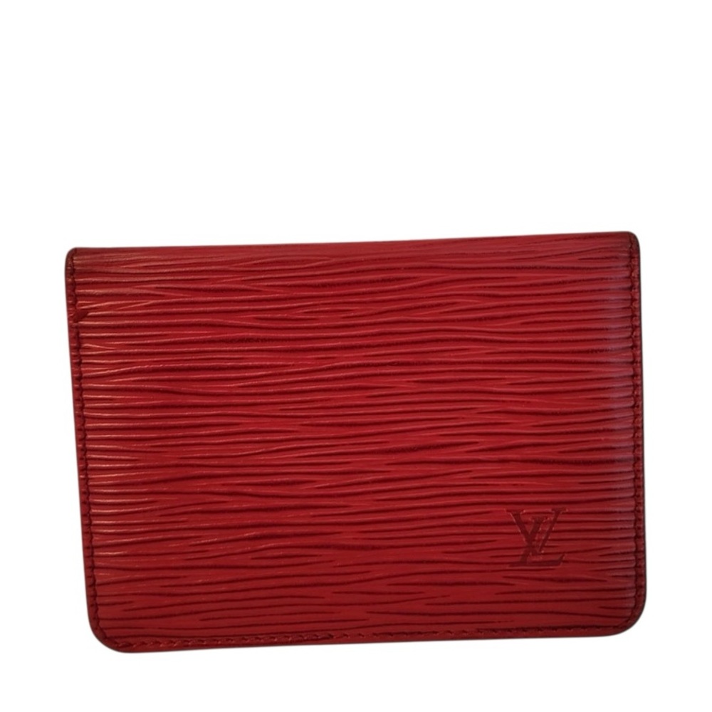 ✨💎EUC💎✨LOUIS VUITTON RED EPI CARD HOLDER